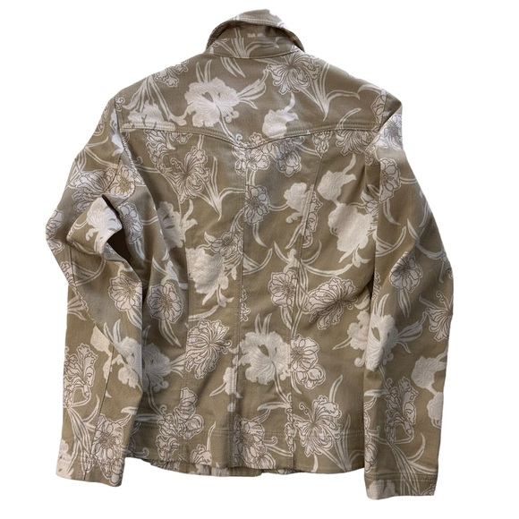 APANAGE Women's Long Sleeve Textured Floral Jacket Size 4 - Picture 5 of 14